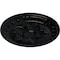 Ekena Millwork Exeter Ceiling Medallion (Fits Canopies up to 3 1/8"), Hand-Painted Black Pearl, 17 3/4"OD x 1 1/8"P CM17EXBPS - alternate 2